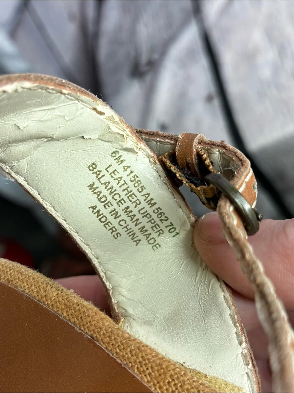 Apostrophe Tan Brown‎ Cork Wedge Sandals